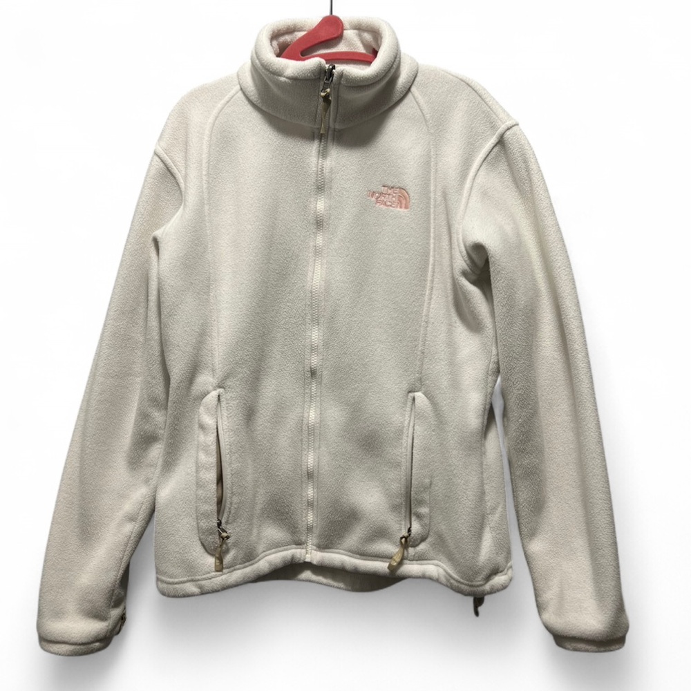 The North Face Women's Creamy White Fleece Zip Up Jacket